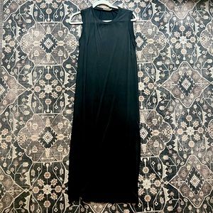 LUSH black midi tank dress